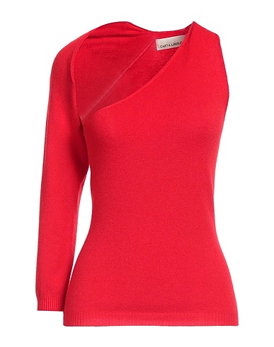 CARTA LIBERA Top Red 50% Viscose, 27% Polyester, 23% Polyamide