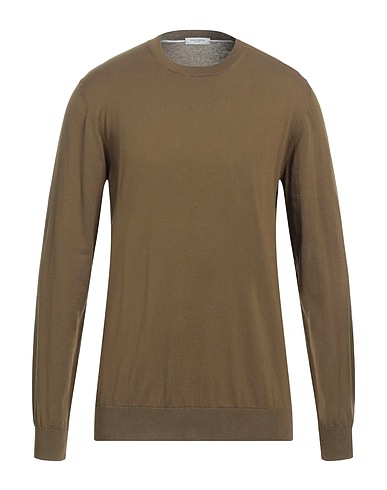 PAOLO PECORA Jumper Military green 100% Cotton