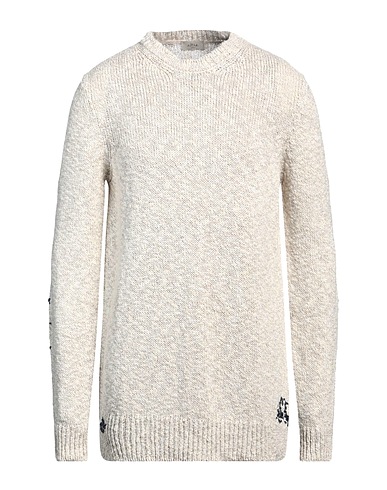 ALTEA Jumper Light grey 37% Linen, 27% Cotton, 26% Viscose, 10% Polyamide