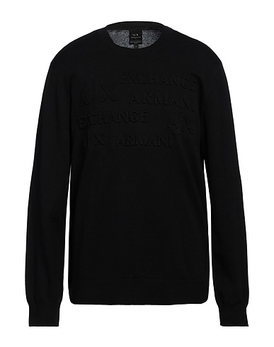ARMANI EXCHANGE Jumper Black 100% Cotton