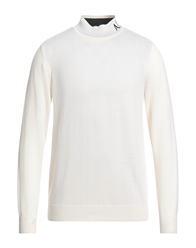 ARMANI EXCHANGE Rollkragenpullover Elfenbein 50% Acryl, 50% Schurwolle