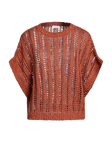 BRUNELLO CUCINELLI Pullover Ruggine 49% Lino, 45% Cotone, 6% Seta