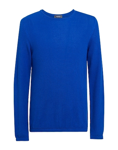ROSSOPURO Pullover Königsblau 100% Baumwolle