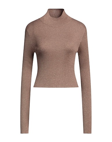 BRUNELLO CUCINELLI Cashmere blend Light brown 51% Cashmere, 22% Silk, 20% Polyamide, 7% Metallic Polyester