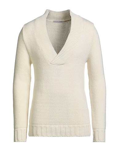 GREY DANIELE ALESSANDRINI Pullover Avorio 50% Acrilico, 50% Lana