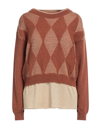 BALLANTYNE Jumper Brown 38% Mohair wool, 30% Wool, 25% Polyamide, 5% Viscose, 2% Polyester