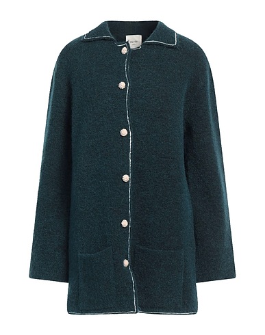 ALYSI Cardigan Deep teal 36% Polyamide, 30% Wool, 30% Mohair wool, 4% Elastane