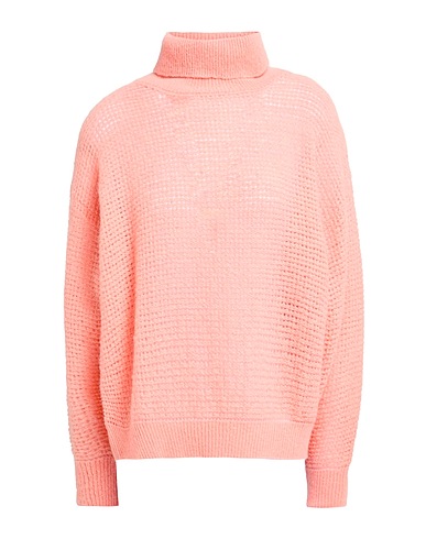 PESERICO Polo neck Salmon pink 45% Polyamide, 27% Virgin Wool, 23% Alpaca wool, 5% Polyester