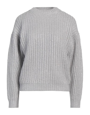 PESERICO Jumper Light grey 65% Baby alpaca wool, 28% Nylon, 7% Virgin Wool