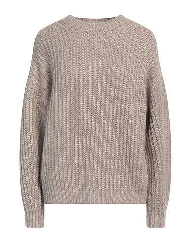 PESERICO Sweater Taupe 65% Baby alpaca wool, 28% Nylon, 7% Virgin Wool