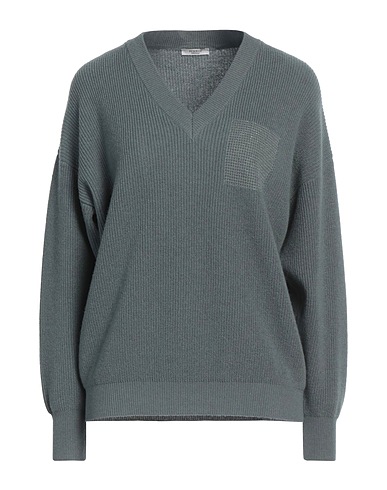 PESERICO Sweater Sage green 70% Virgin Wool, 20% Silk, 10% Cashmere, Metallic fiber