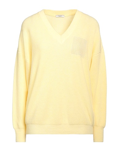 PESERICO Sweater Yellow 70% Virgin Wool, 20% Silk, 10% Cashmere, Metallic fiber