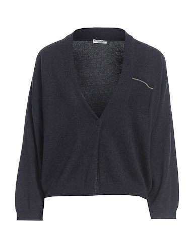 PESERICO Cardigan Midnight blue 70% Virgin Wool, 20% Silk, 10% Cashmere