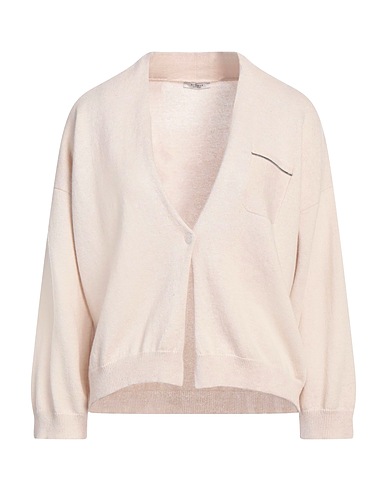 PESERICO Cardigan Beige 70% Virgin Wool, 20% Silk, 10% Cashmere