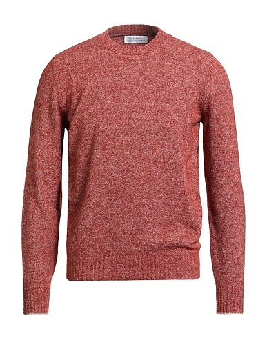 BRUNELLO CUCINELLI Cashmere jumper Brick red 100% Cashmere