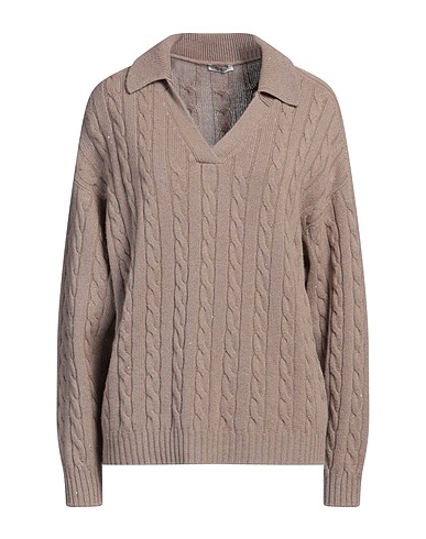 PESERICO Sweater Khaki 60% Virgin Wool, 17% Silk, 13% Viscose, 9% Cashmere, 1% Polyester