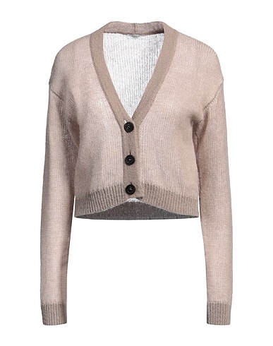 PESERICO Cardigan Sand 65% Alpaca wool, 28% Nylon, 7% Virgin Wool