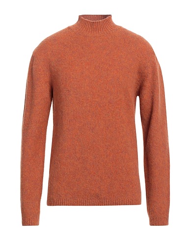 DANIELE FIESOLI Polo neck Rust 100% Virgin Wool