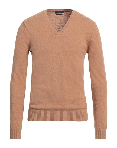 DANIELE FIESOLI Jumper Camel 90% Wool, 10% Cashmere