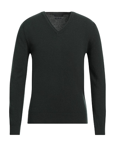 DANIELE FIESOLI Jumper Dark green 90% Wool, 10% Cashmere