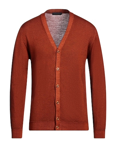 DANIELE FIESOLI Cardigan Tan 100% Merino Wool