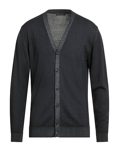 DANIELE FIESOLI Cardigan Black 100% Merino Wool