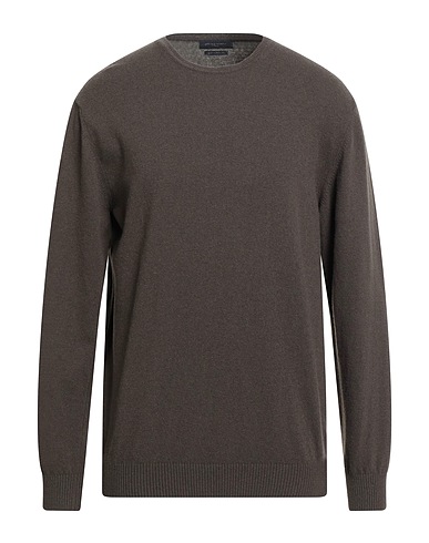 DANIELE FIESOLI Pullover Dunkelbraun 90% Wolle, 10% Kaschmir
