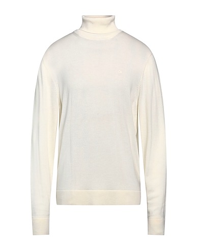 CALVIN KLEIN Col roulé BEIGE 100% Laine