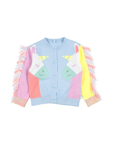STELLA McCARTNEY KIDS Cardigan Sky blue 100% Cotton, Polyester