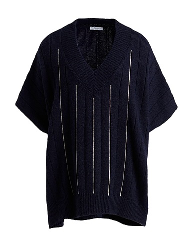 PESERICO Pullover Blu notte 70% Lana Vergine, 20% Seta, 10% Cachemire, Poliammide, Lana Merino