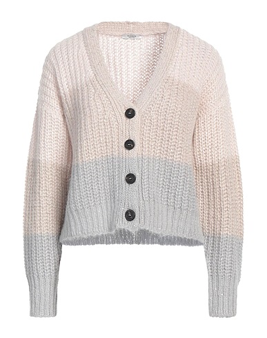 PESERICO Cardigan Cipria 65% Lana di baby alpaca, 28% Nylon, 7% Lana Vergine, Poliestere