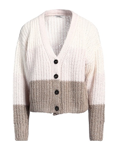 PESERICO Cardigan Ivory 65% Baby alpaca wool, 28% Nylon, 7% Virgin Wool, Polyester