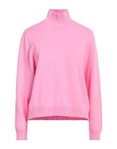 PESERICO Polo neck EASY Pink 90% Merino Wool, 10% Cashmere