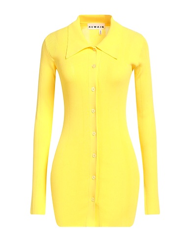 REMAIN BIRGER CHRISTENSEN Strickjacke Gelb 63% Viskose, 37% Polyamid