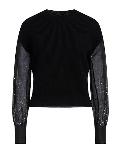 PESERICO Pullover Nero 45% Poliammide, 30% Lana di alpaca, 25% Lana Merino, Seta