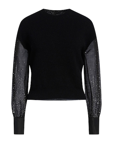 PESERICO Sweater NERO 45% Polyamide, 30% Alpaca wool, 25% Merino Wool, Silk