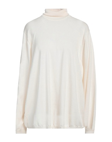 JUCCA Polo neck Cream 100% Virgin Wool