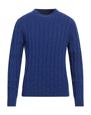 DANIELE FIESOLI Pullover Blau 45% Baby alpakawolle, 40% Wolle, 15% Polyamid