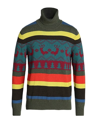GALLO Polo neck Deep teal 40% Merino Wool, 30% Viscose, 20% Polyamide, 10% Cashmere