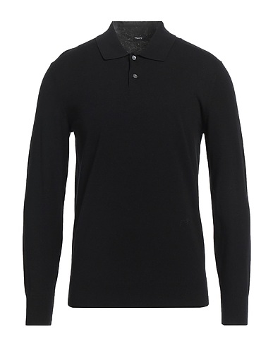 THEORY Pullover Schwarz 59% Viskose, 36% Polyester, 5% Andere Fasern