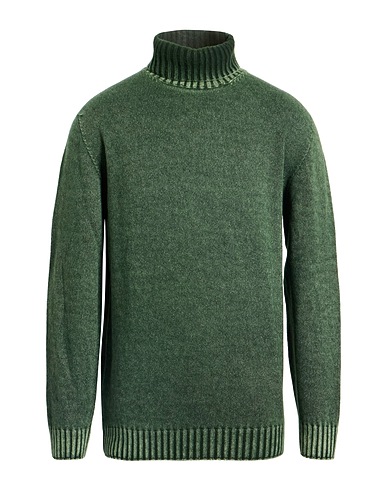 HERITAGE Polo neck Green 90% Wool, 10% Cashmere