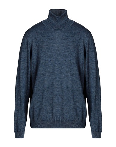 BOSS Rollkragenpullover Marineblau 100% Schurwolle