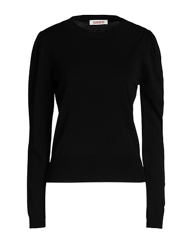 KONTATTO Jumper Black 69% Viscose, 29% Acrylic, 2% Elastane