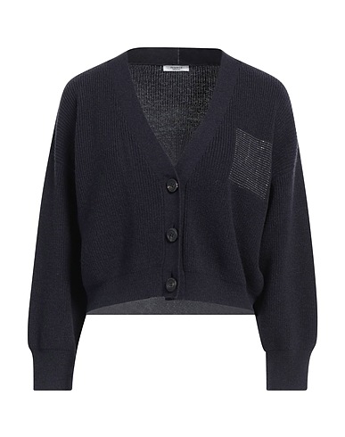 PESERICO カーディガン ミッドナイトブルー ウール 70% / シルク 20% / カシミヤ 10% / 金属繊維