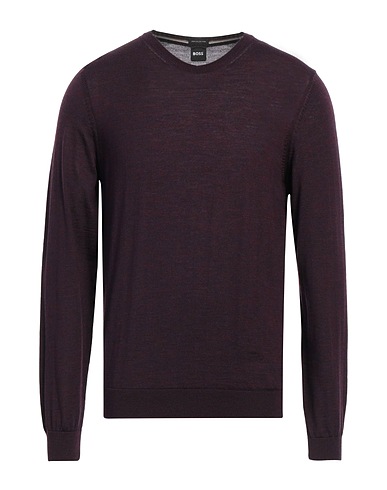 BOSS Jumper Plum 100% Virgin Wool