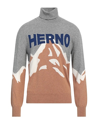 HERNO Polo neck Camel 70% Virgin Wool, 30% Cashmere