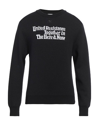COURRÈGES Jumper Black 90% Polyamide, 10% Elastane