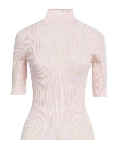 PESERICO Rollkragenpullover Hellrosa 100% Schurwolle