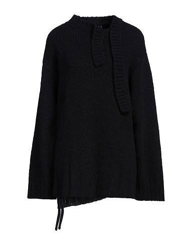 YOHJI YAMAMOTO Jumper Black 65% Alpaca wool, 19% Nylon, 16% Wool