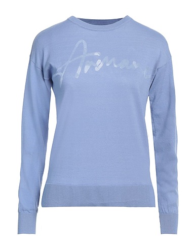 ARMANI EXCHANGE Jumper Sky blue 60% Cotton, 40% Polyester